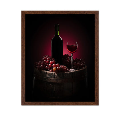 Red Wine And Grapes