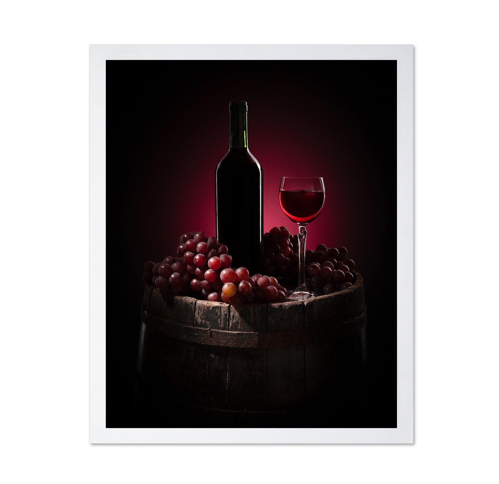 Red Wine And Grapes