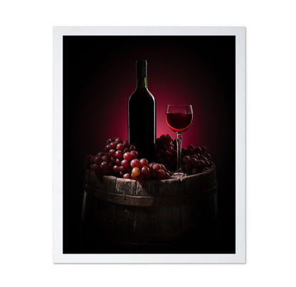 Red Wine And Grapes
