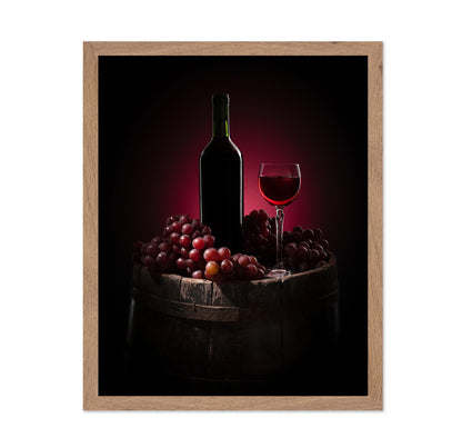 Red Wine And Grapes
