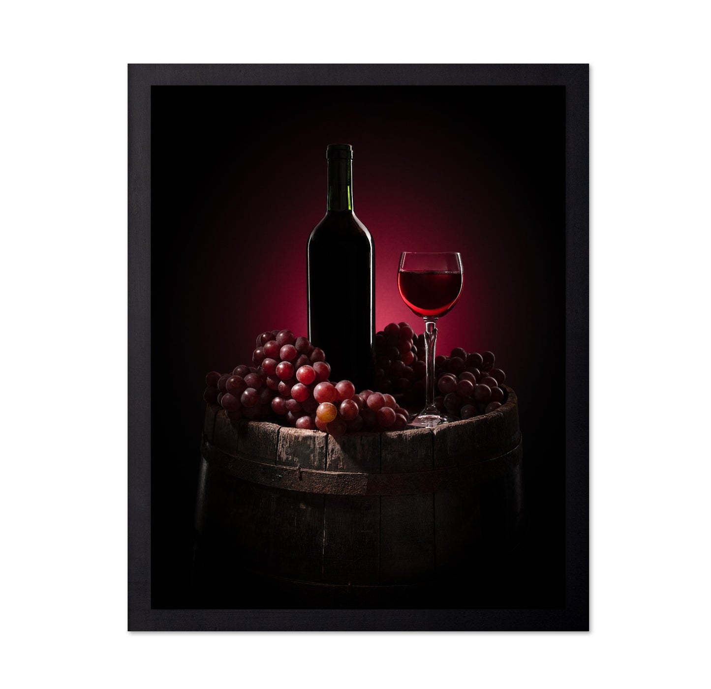 Red Wine And Grapes