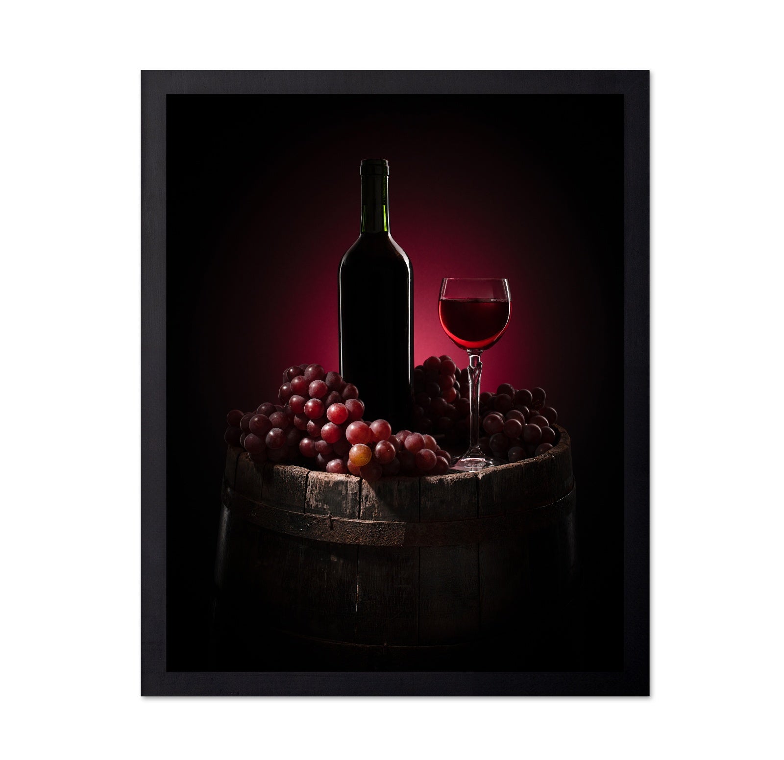 Red Wine And Grapes