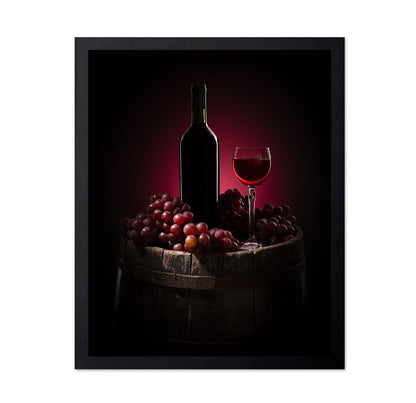 Red Wine And Grapes