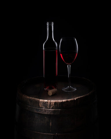 Red Wine Bottle Glass