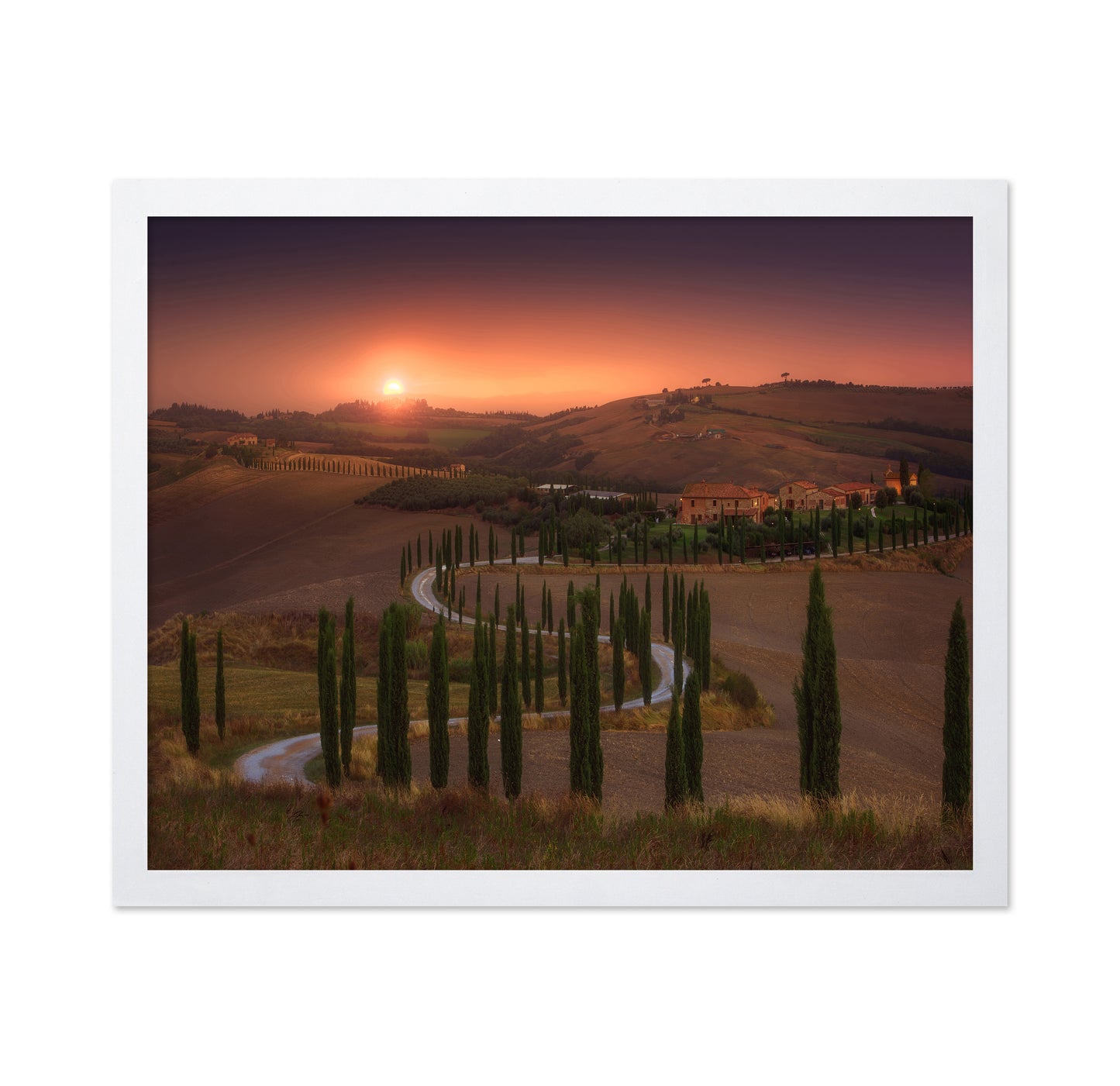 Tuscan Sunset Landscape