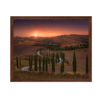 Tuscan Sunset Landscape