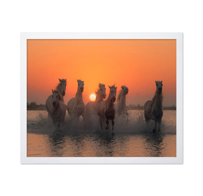 Wild Horses at Sunset