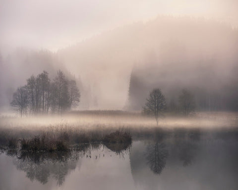 Misty Lake Dawn No1