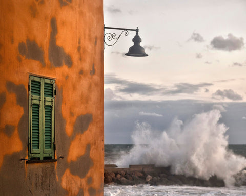 Wall and Ocean Wave