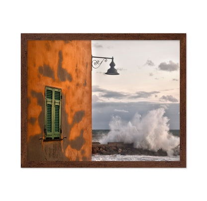 Wall and Ocean Wave