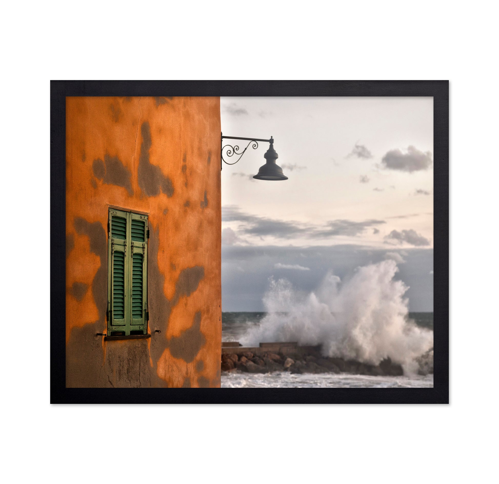 Wall and Ocean Wave