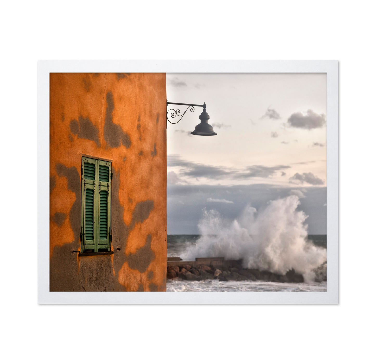 Wall and Ocean Wave