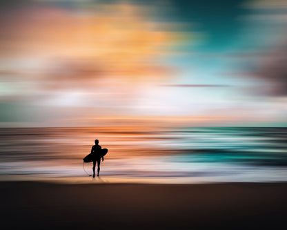 Surfer Sunset Motion