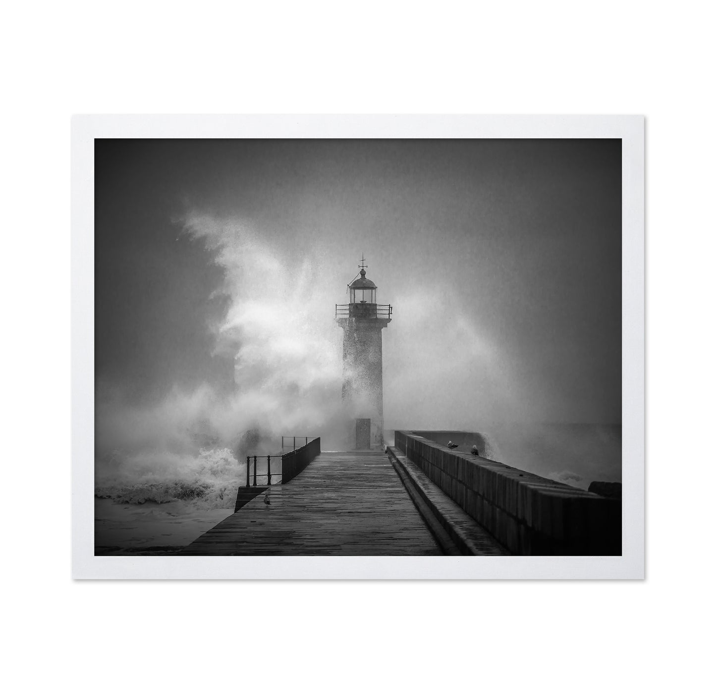 Storm Lighthouse Pier