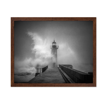 Storm Lighthouse Pier