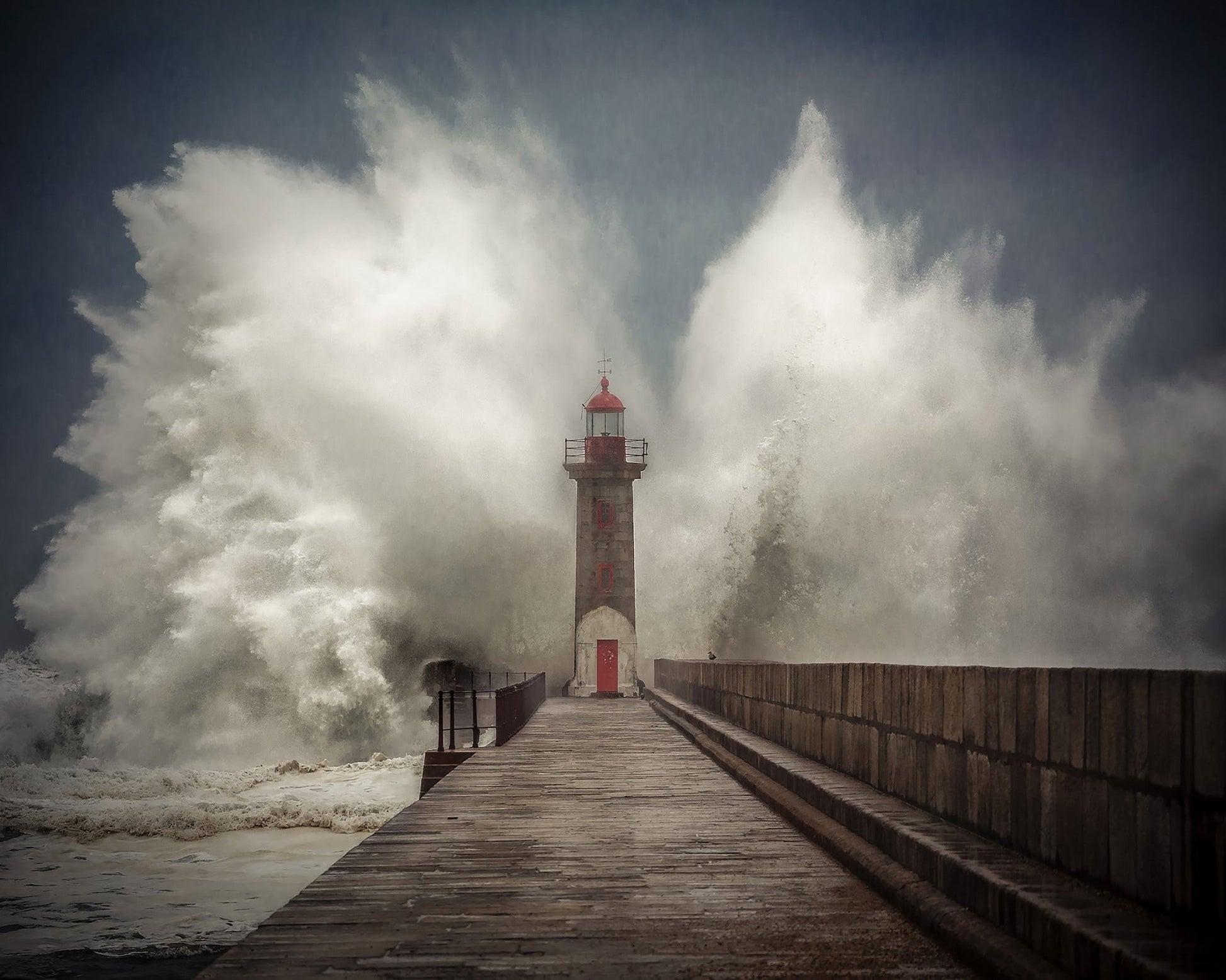 Lighthouse Wave Impact