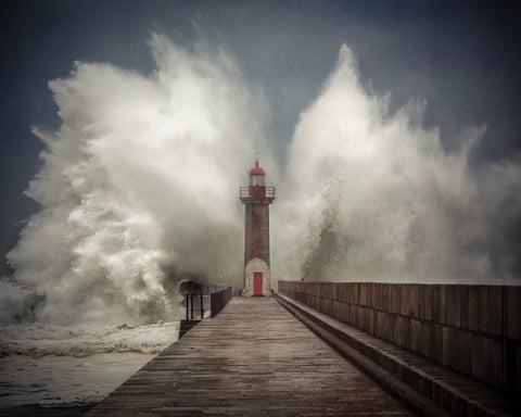 Lighthouse Wave Impact