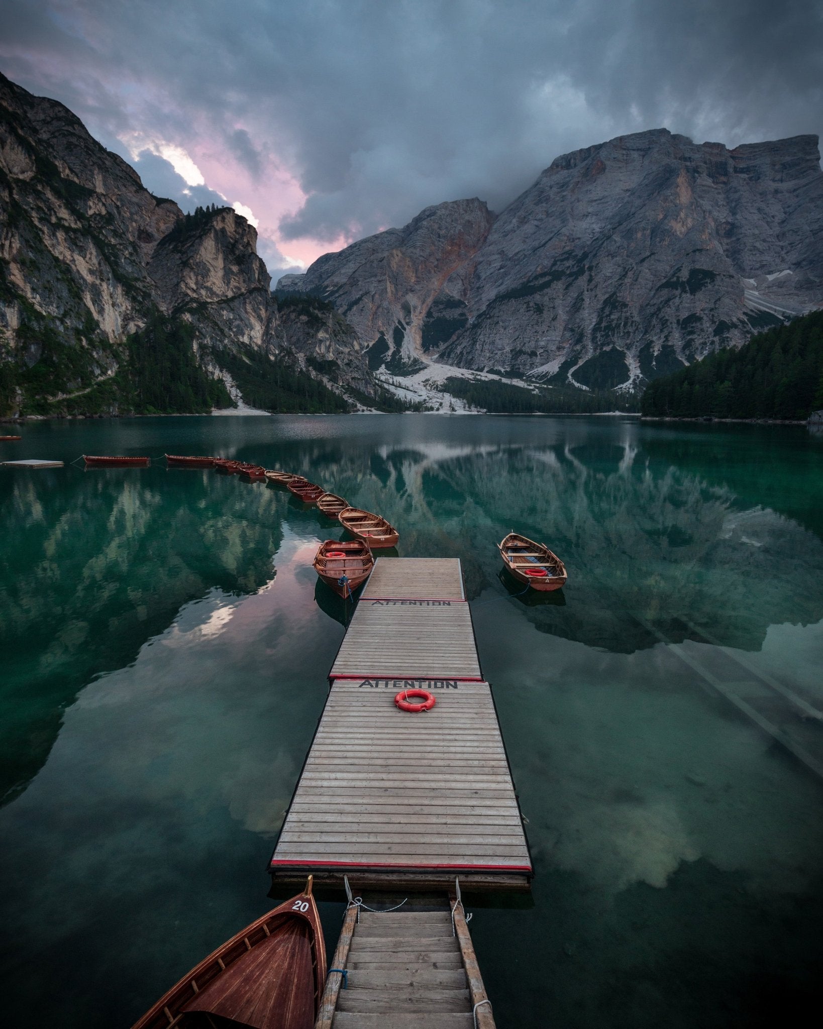 Lake Braies Boat Dock