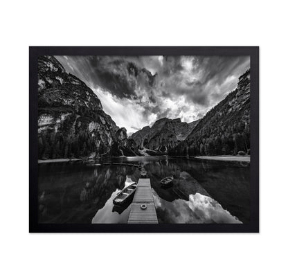 Lake Braies Monochrome