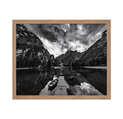 Lake Braies Monochrome