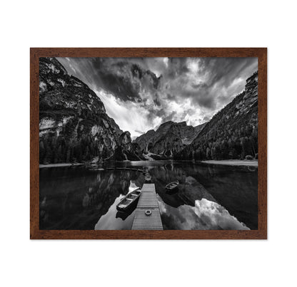 Lake Braies Monochrome