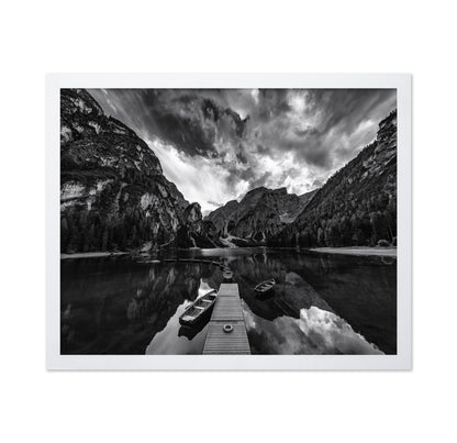 Lake Braies Monochrome