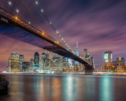 Brooklyn Bridge Night Lights