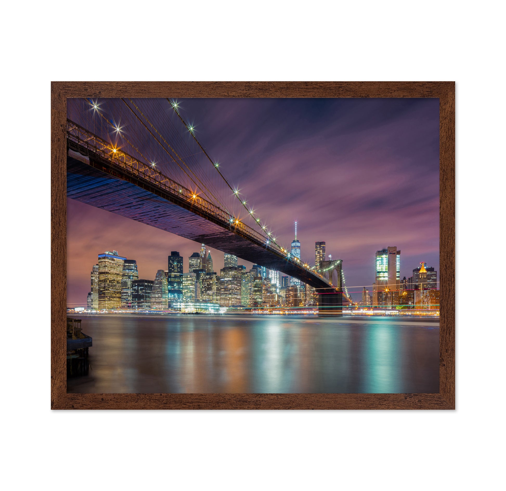 Brooklyn Bridge Night Lights