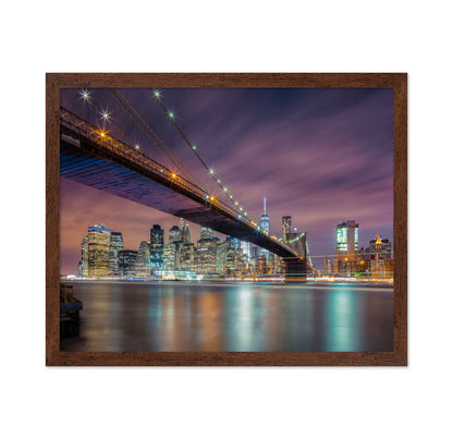 Brooklyn Bridge Night Lights