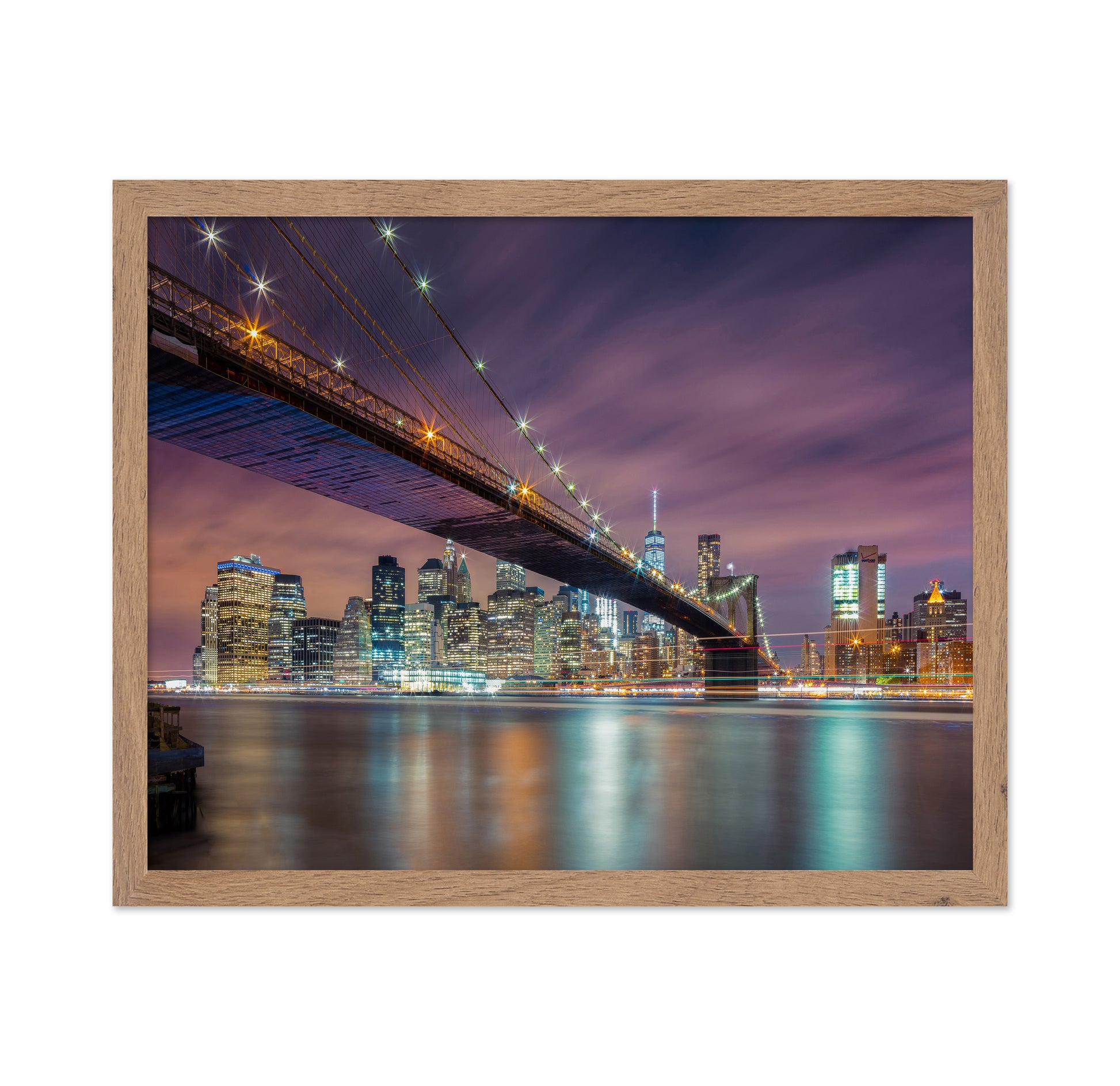 Brooklyn Bridge Night Lights