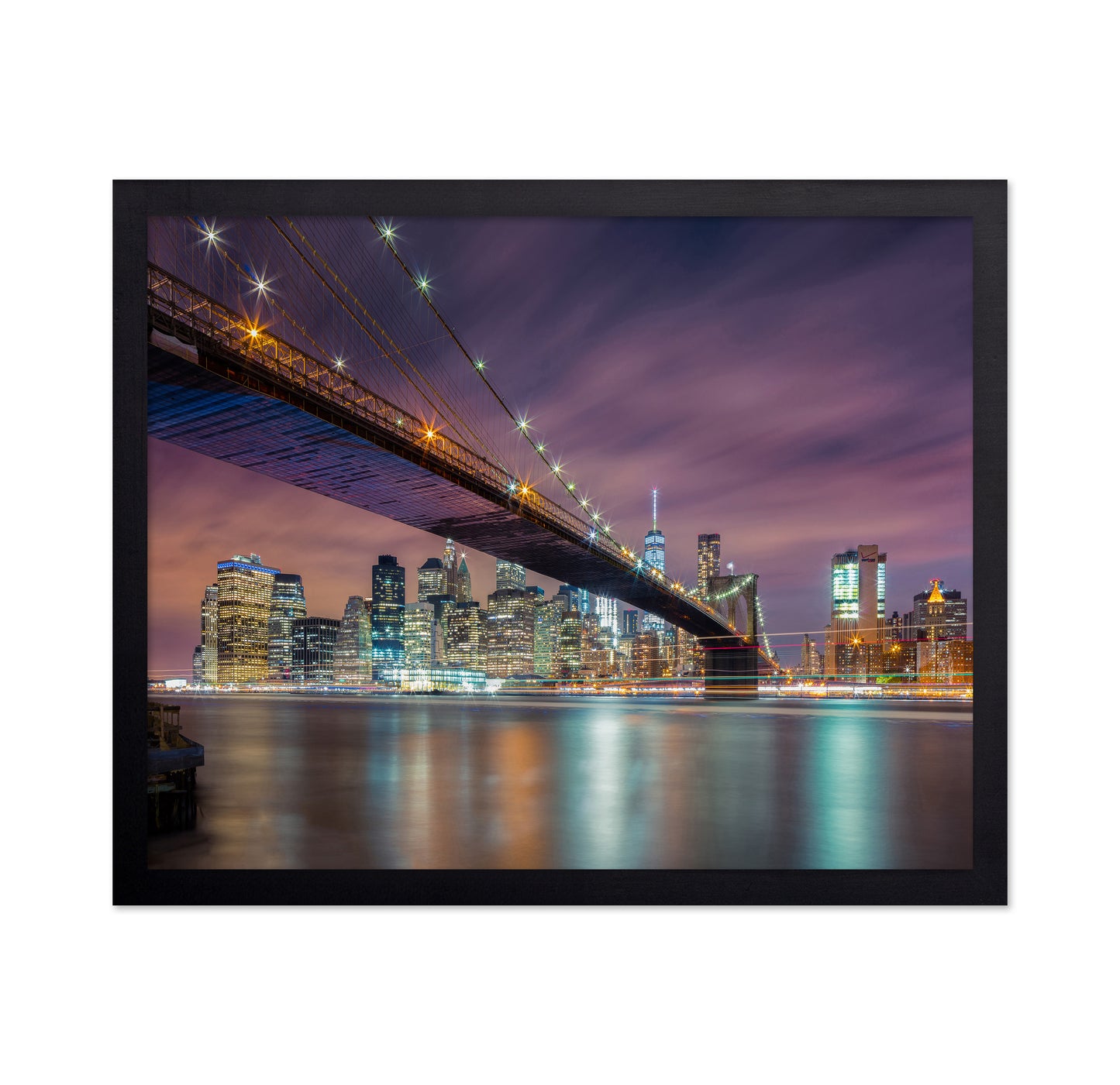 Brooklyn Bridge Night Lights