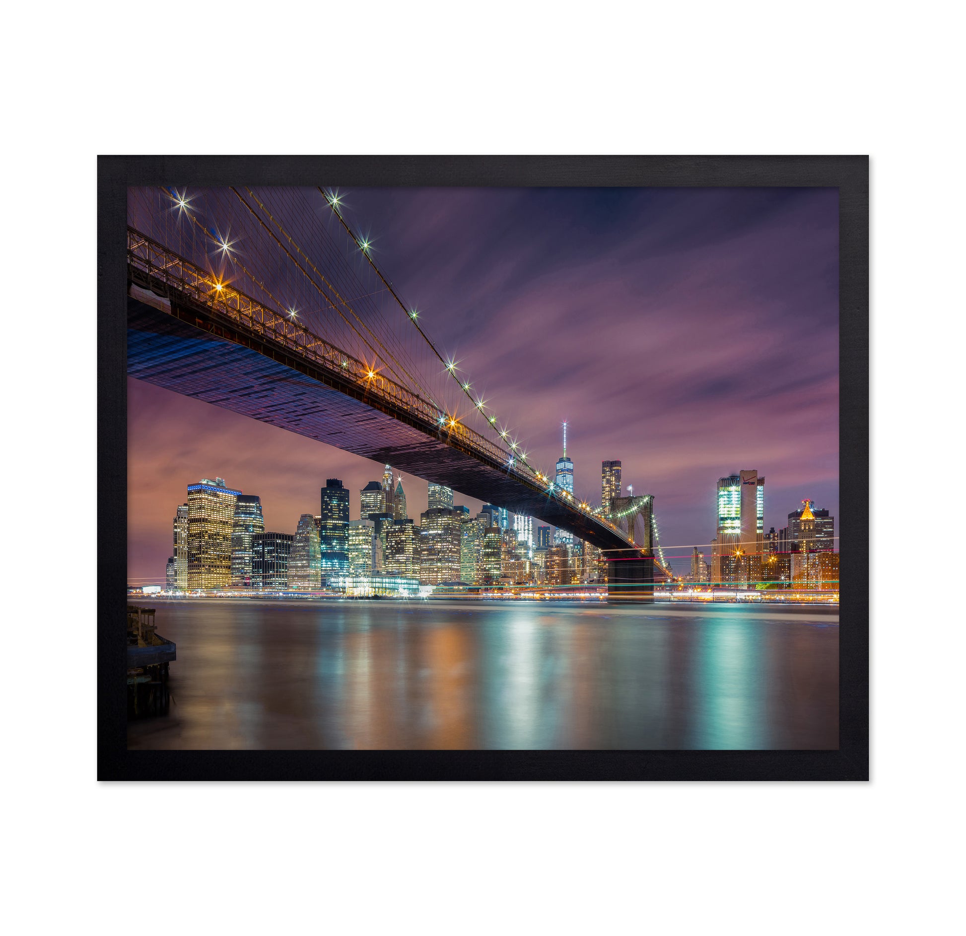 Brooklyn Bridge Night Lights