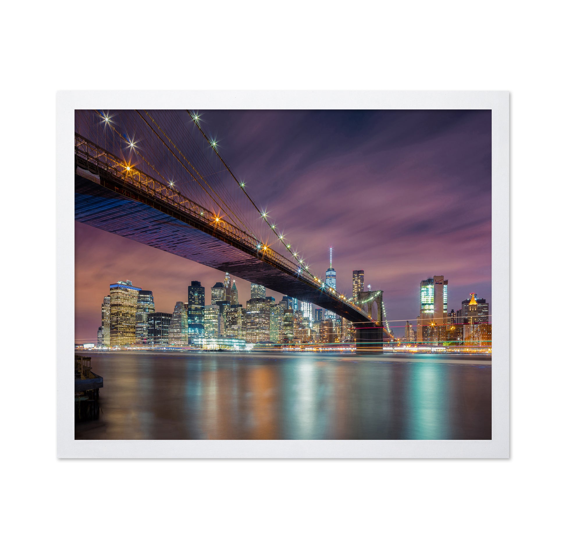 Brooklyn Bridge Night Lights
