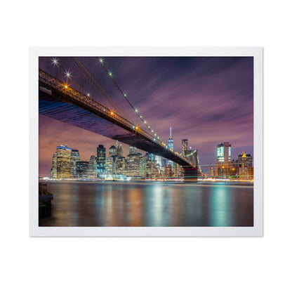 Brooklyn Bridge Night Lights