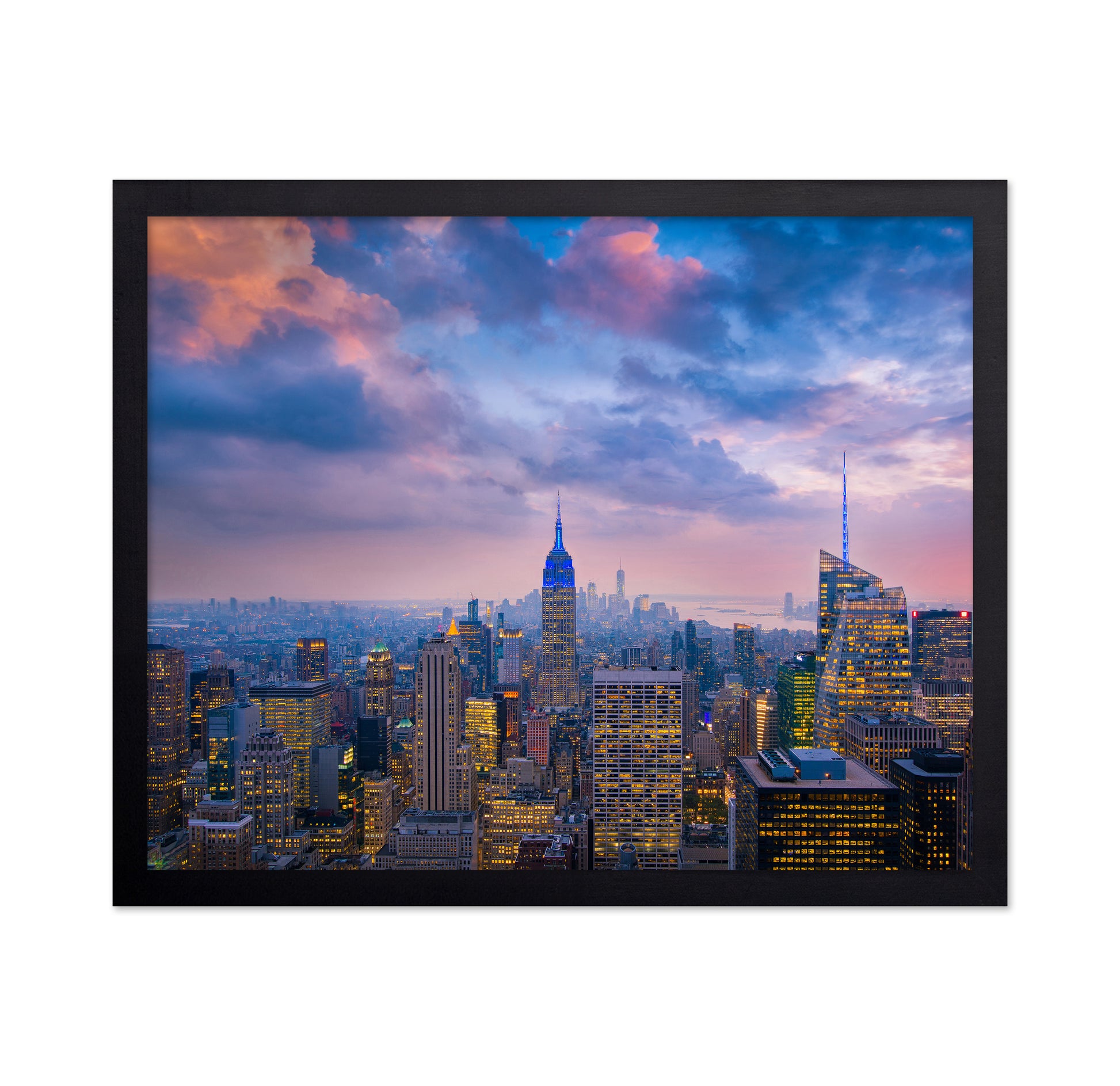 NYC Skyline Sunset Glow