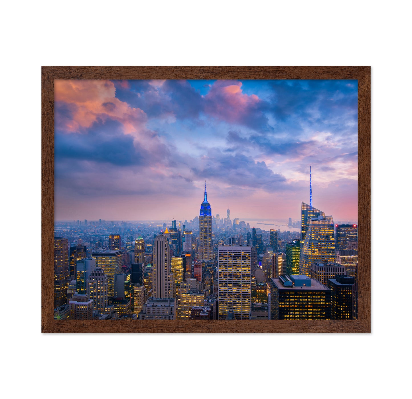 NYC Skyline Sunset Glow