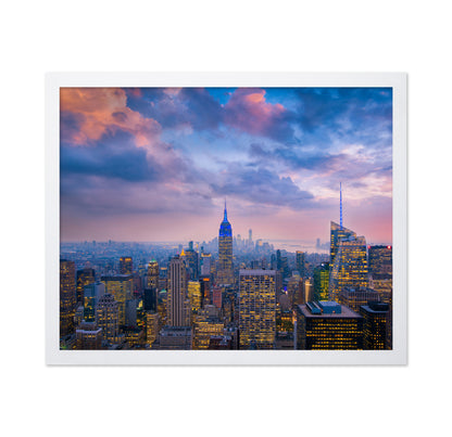 NYC Skyline Sunset Glow