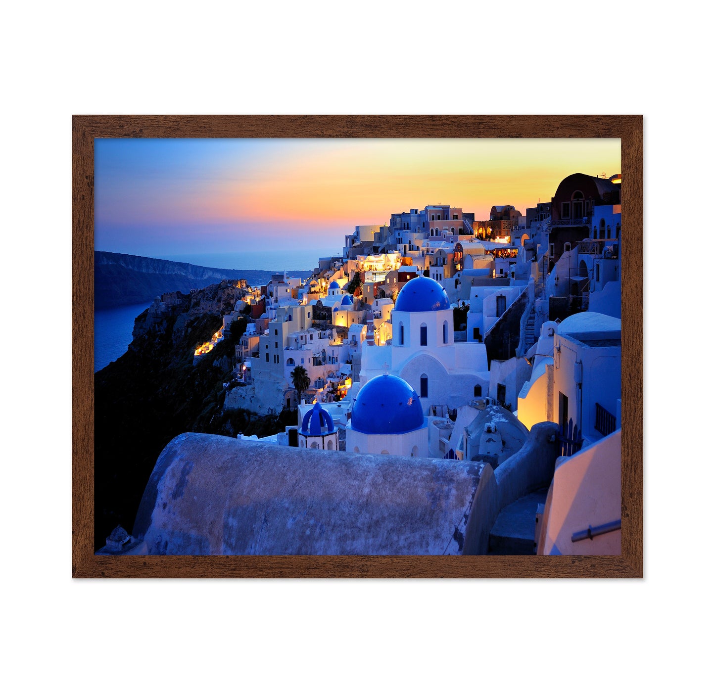 Santorini Blue Domes No1