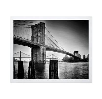 Brooklyn Bridge Sunrise BW