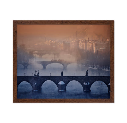 Prague Winter Bridges