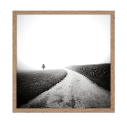 Minimal Foggy Road