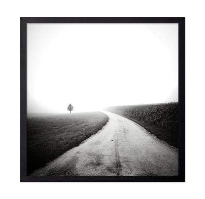 Minimal Foggy Road