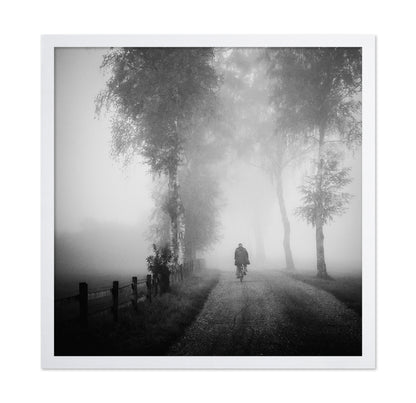 Lonely Ride in Mist