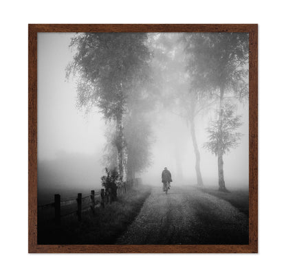 Lonely Ride in Mist