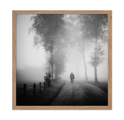 Lonely Ride in Mist