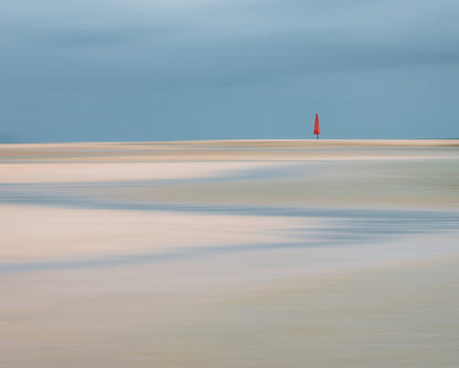 Lone Red Umbrella