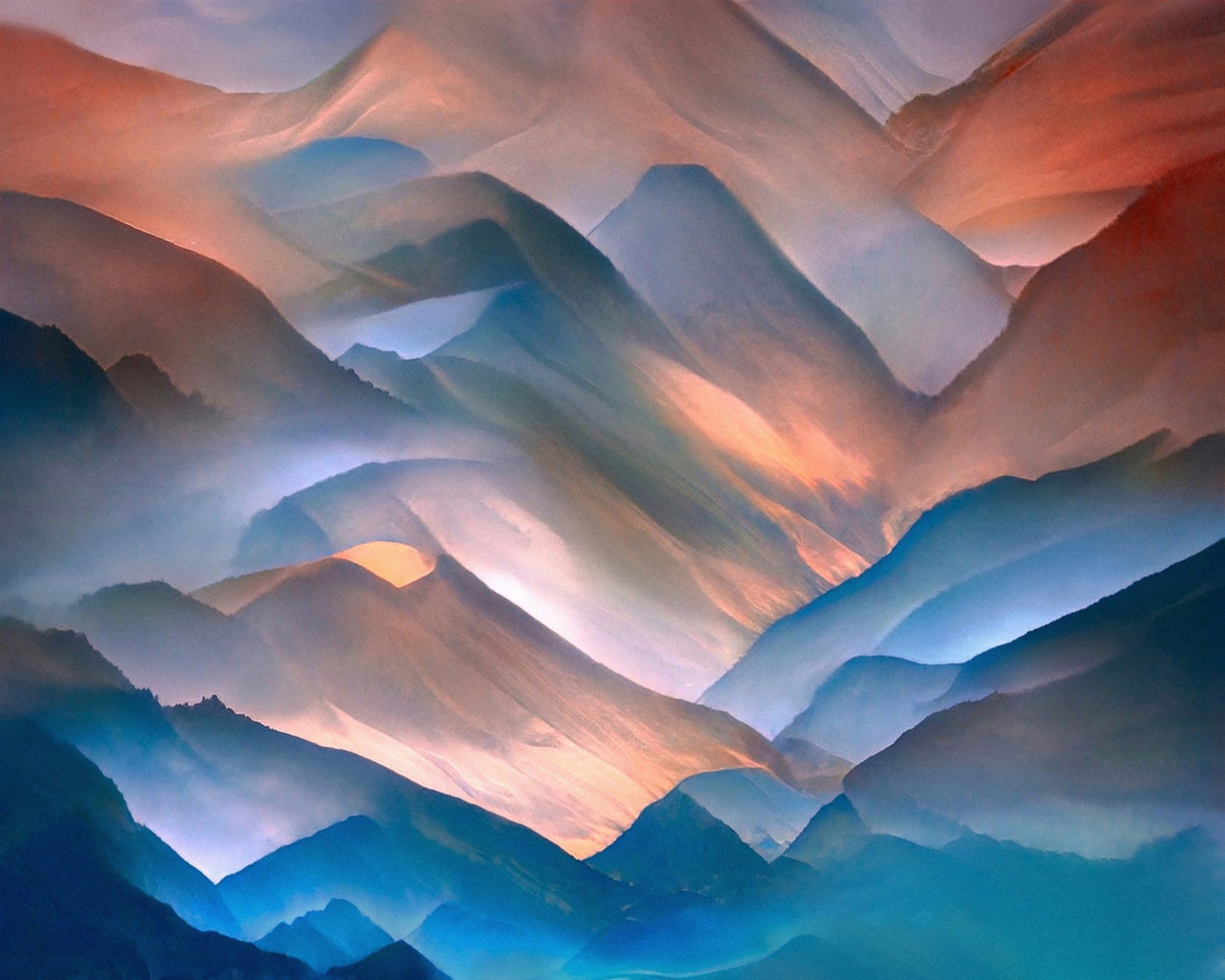 Dreamy Mountain Layers