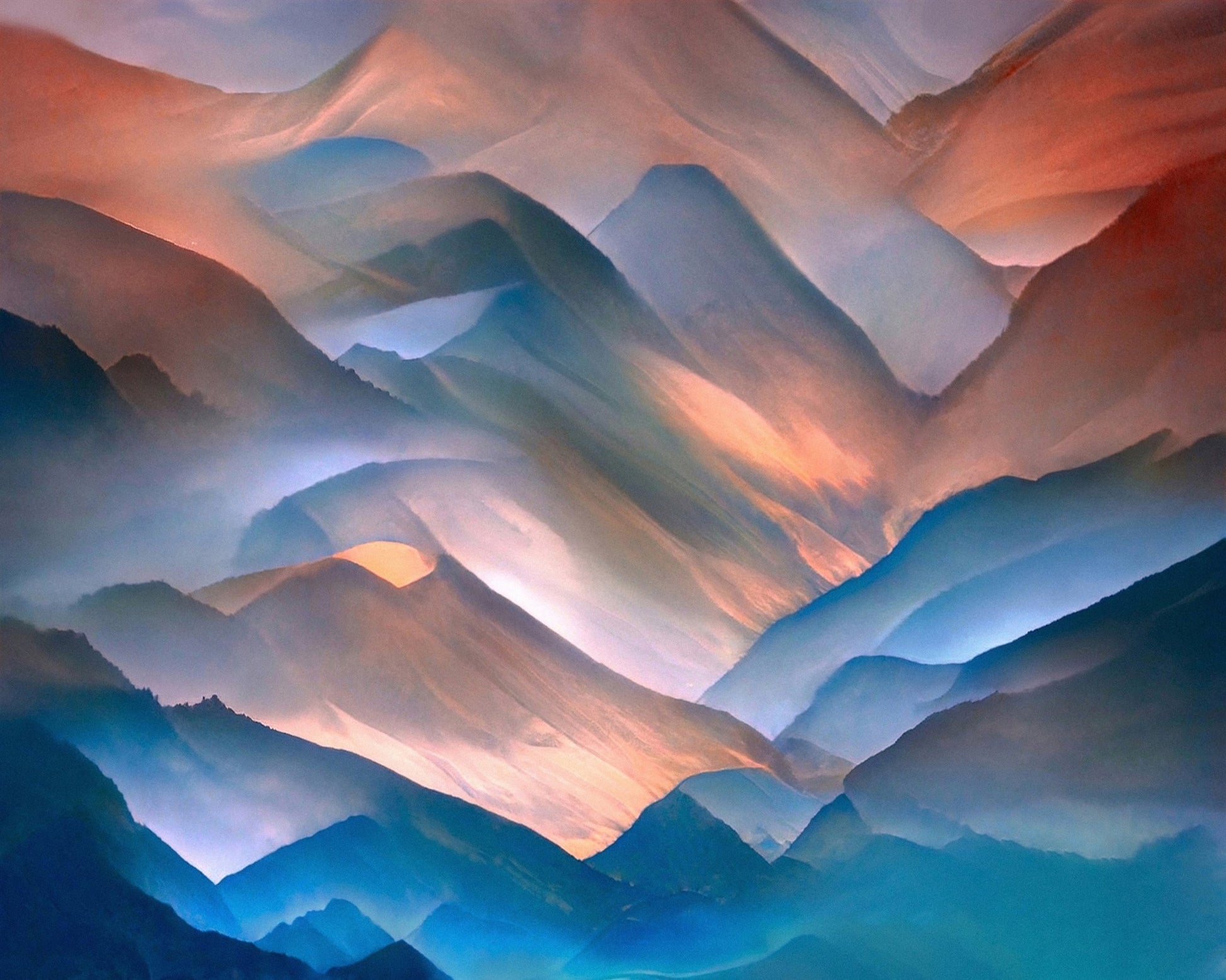 Dreamy Mountain Layers