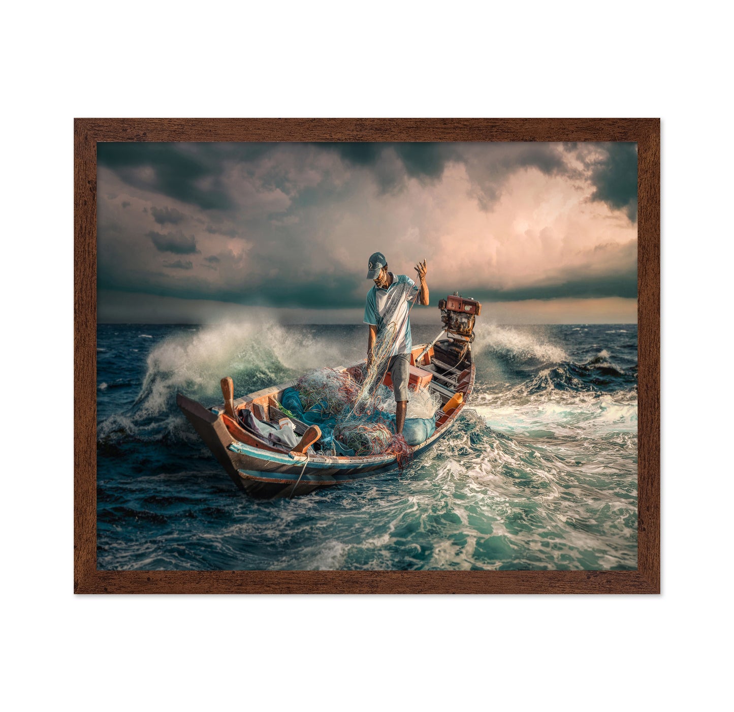 Fisherman At Sea