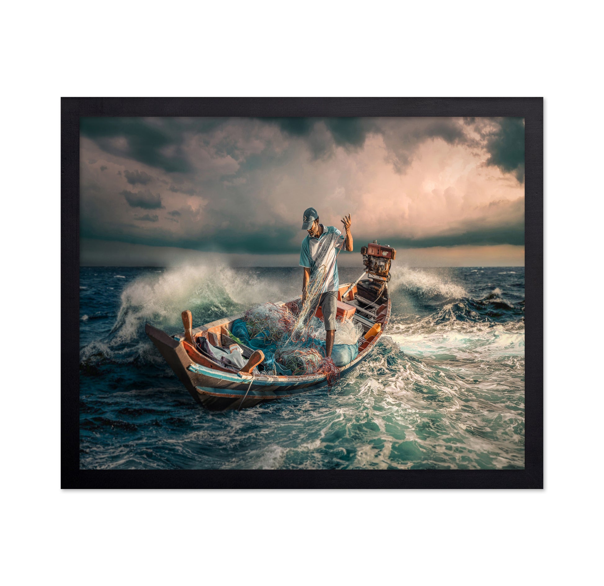 Fisherman At Sea